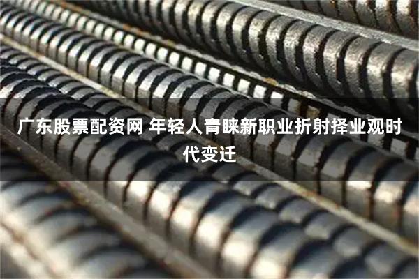 广东股票配资网 年轻人青睐新职业折射择业观时代变迁